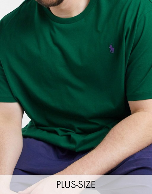 Polo Ralph Lauren Big & Tall player logo t-shirt in forest green