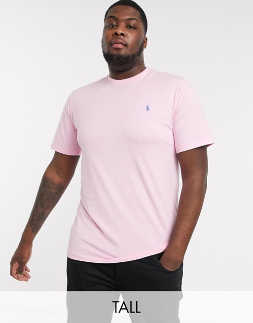 Polo Ralph Lauren Big & Tall player logo t-shirt in pink