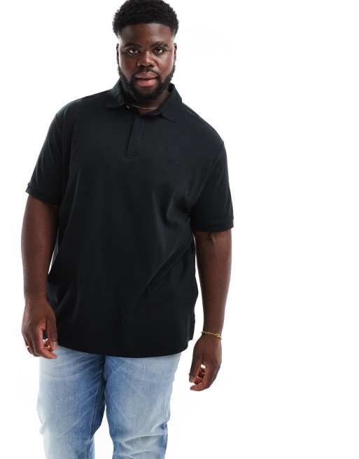 Polo Ralph Lauren Big & Tall - Polo van pimakatoen met klassieke pasvorm en icoonlogo in zwart