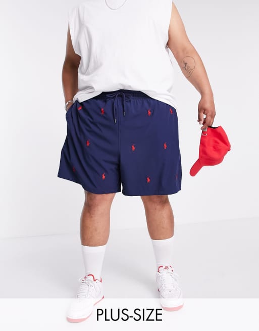 polo shorts logo all over