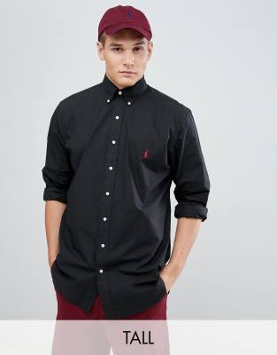 black polo ralph lauren button up