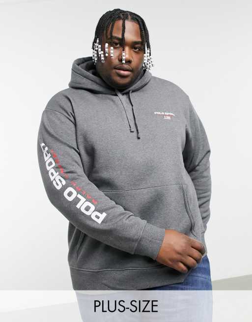 Heather grey deals polo hoodie