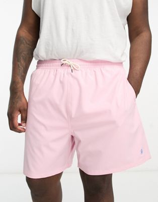 Polo Ralph Lauren Big & Tall Traveler icon logo swim shorts in pink
