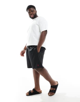 Polo Ralph Lauren Big & Tall - Traveler - Pantaloncini da bagno classici neri con logo - view 1
