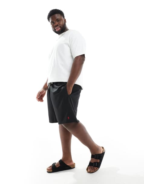 Polo Ralph Lauren Big & Tall - Traveler - Short de bain coupe classique à logo joueur de polo - Noir - view 1