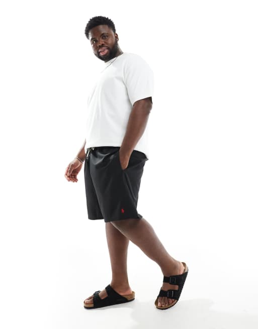 Polo Ralph Lauren Big & Tall - Traveler - Zwemshorts met logo in zwart