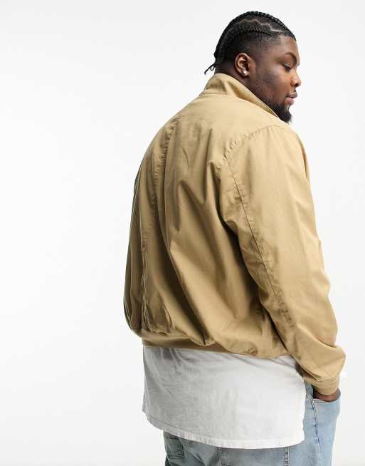 Polo Ralph Lauren Big & Tall unlined twill harrington jacket in luxury tan  | ASOS