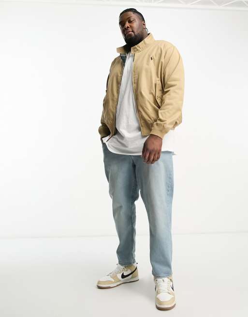 Tan harrington jacket mens sale