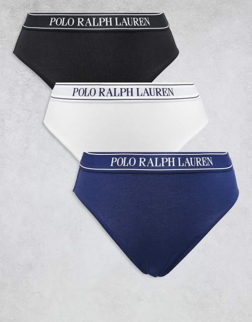Polo Ralph Lauren Bikin three pack in white cloud/ onyx/ navy