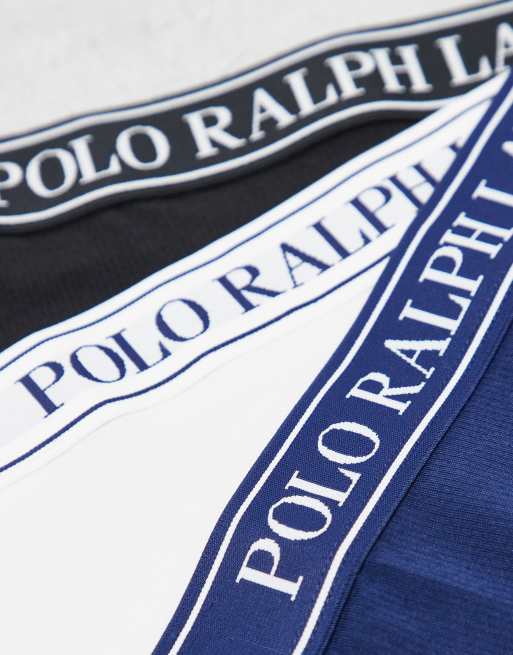 Polo Ralph Lauren Bikin three pack in white cloud/ onyx/ navy, 2 of 3