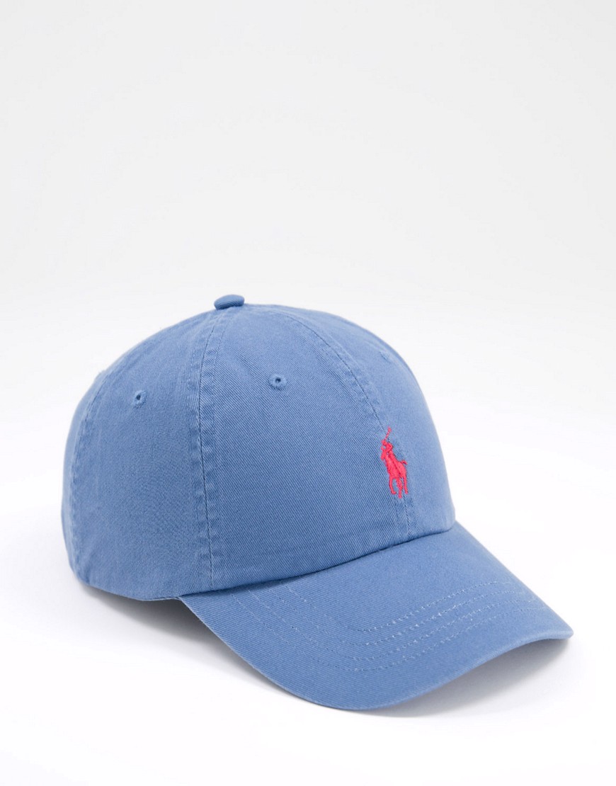 Polo Ralph Lauren - Blå baseball-kasket i twill med logo