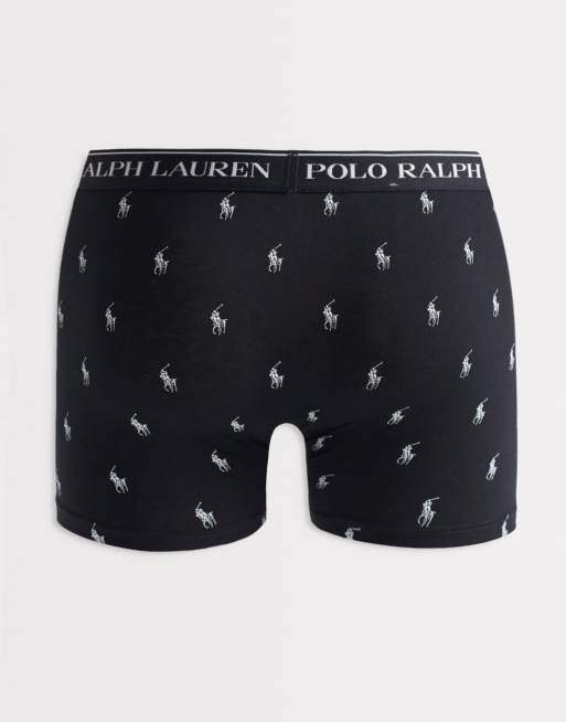 Polo Ralph Lauren – Blå boxershorts med heltäckande logga, 3-pack, 2 av 3