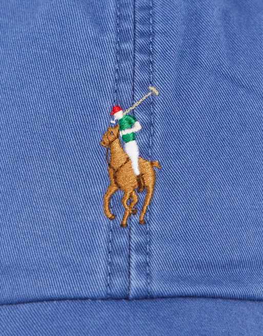 Polo Ralph Lauren - Blå kasket med multifarvet ponylogo, 3 af 4