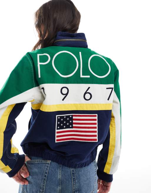Polo Ralph Lauren - Blå og grøn racerjakke, 2 af 4