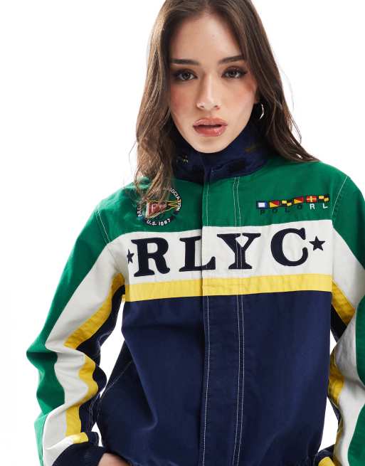 Polo Ralph Lauren - Blå og grøn racerjakke, 4 af 4