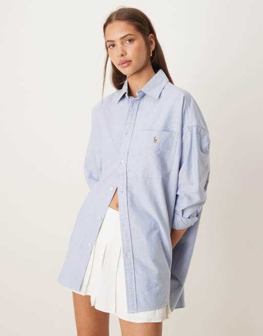 Polo Ralph Lauren – Blå skjorta med ikonlogga, 4 av 4