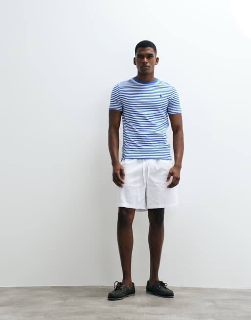 Polo Ralph Lauren - Blå slim-skjorte med striber og ikonlogo, 2 af 5