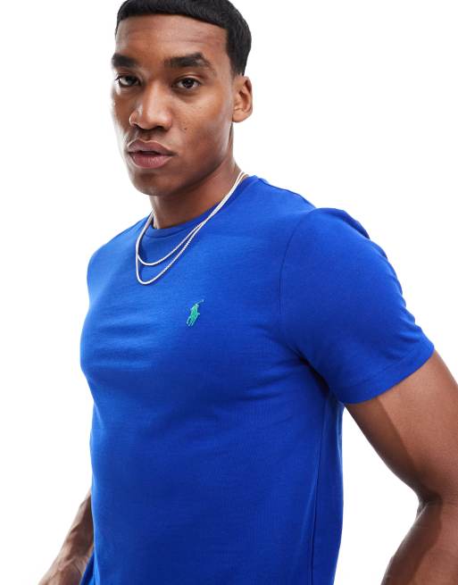 Polo Ralph Lauren - Blå T-shirt med ikonlogo, 3 af 4