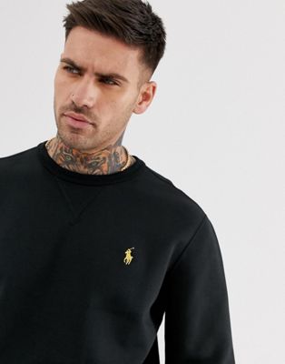 black and gold polo sweater