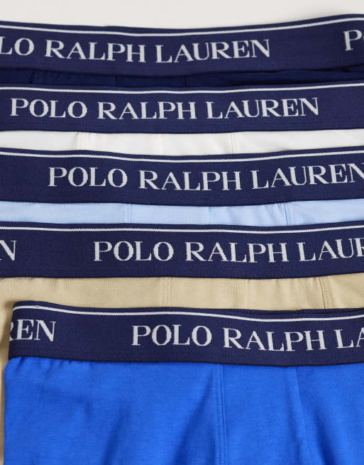 Polo Ralph Lauren – Blaue Unterhosen im 5er-Set, 2 von 3