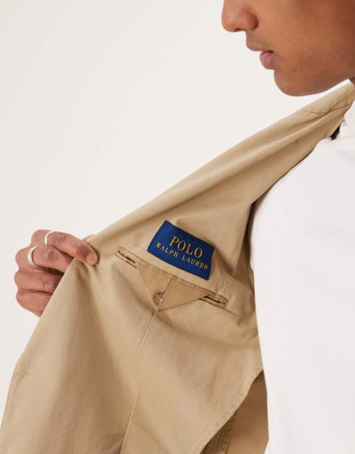 Polo Ralph Lauren - Blazer chino stretch d'ensemble à 2 boutons - Fauve, 4 de 5