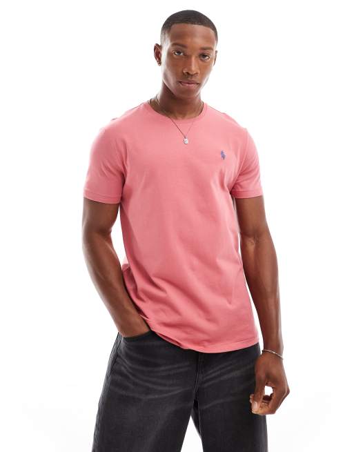 Polo Ralph Lauren – Blekröd t-shirt med ikonlogga