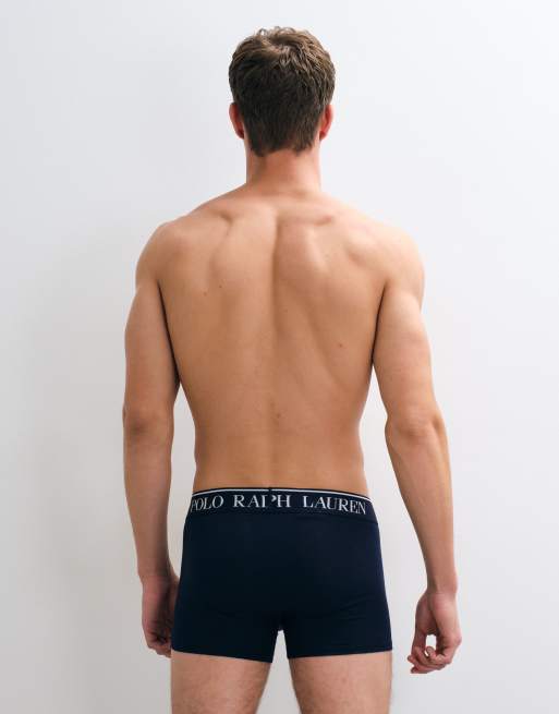 Polo Ralph Lauren bokserki z logo misia, granatowe, 3 z 5