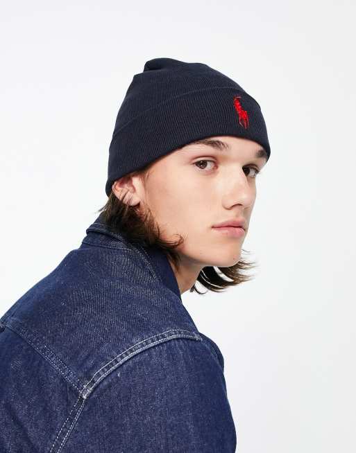 Polo Ralph Lauren Bonnet en coton pima avec logo Bleu marine