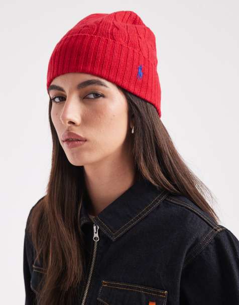 Polo Ralph Lauren - Bonnet en laine - Rouge - view 1