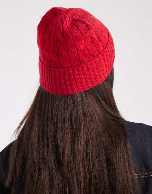 Polo Ralph Lauren - Bonnet en laine - Rouge, 3 de 3