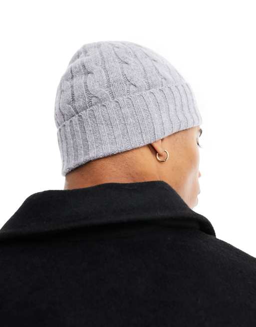 Bonnet ralph lauren online gris