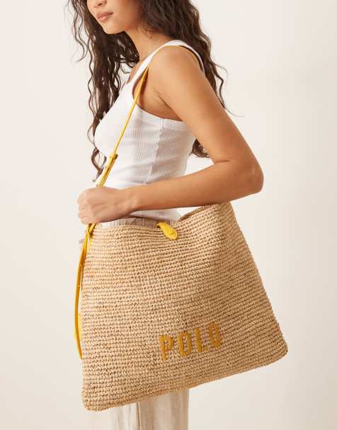 Polo Ralph Lauren - Borsa a tracolla écru e gialla - view 1