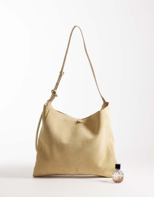 Polo Ralph Lauren - Borsa messenger écru in 100% camoscio, 2 di 4