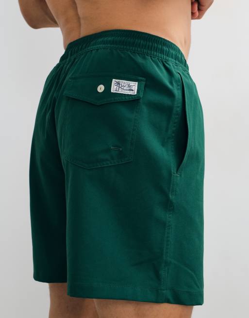 Polo Ralph Lauren - Boxer da bagno da viaggio verde bosco, 2 di 4
