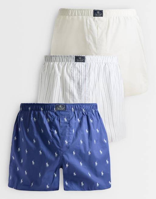 Polo Ralph Lauren boxer in cotone 3 pack grigio multicolore, 1 di 3