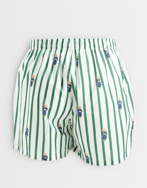 Polo Ralph Lauren bóxers pack de 3 con estampado de oso en verde, 3 de 3