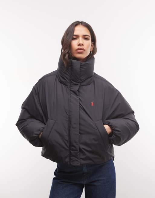 Polo Ralph Lauren boxig pufferjacka i Polo Black, 3 av 4