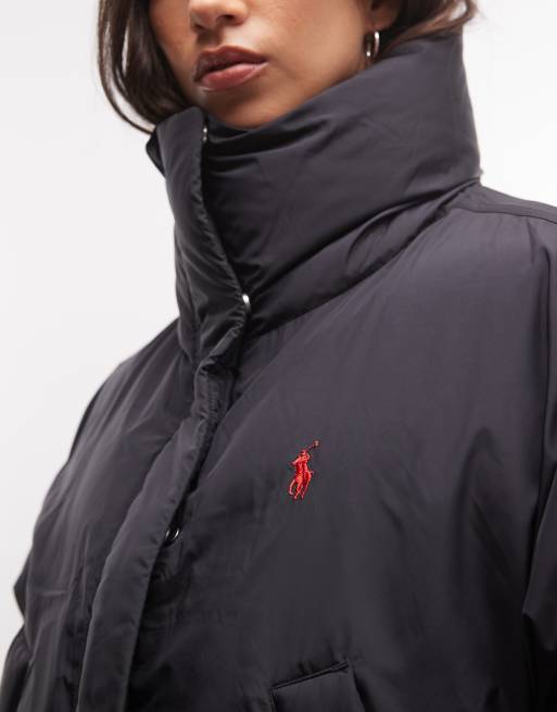Polo Ralph Lauren boxy puffer in polo black, 2 of 4
