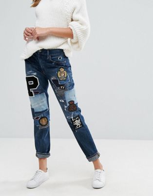Polo Ralph Lauren - Boyfriend jeans met badges | ASOS
