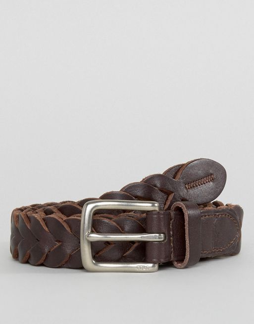 Polo Ralph Lauren Braided Leather Belt | ASOS