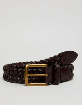 Polo Ralph Lauren Men's Belt, Core Derby Braided Belt - Macy's
