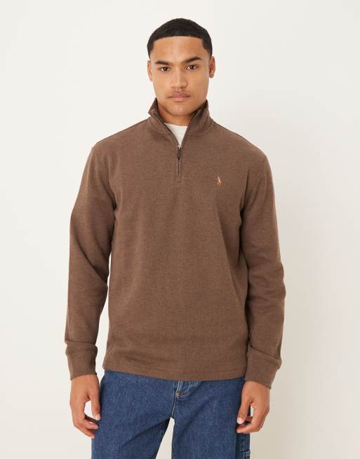 Polo Ralph Lauren – Brązowa bluza dresowa z logo