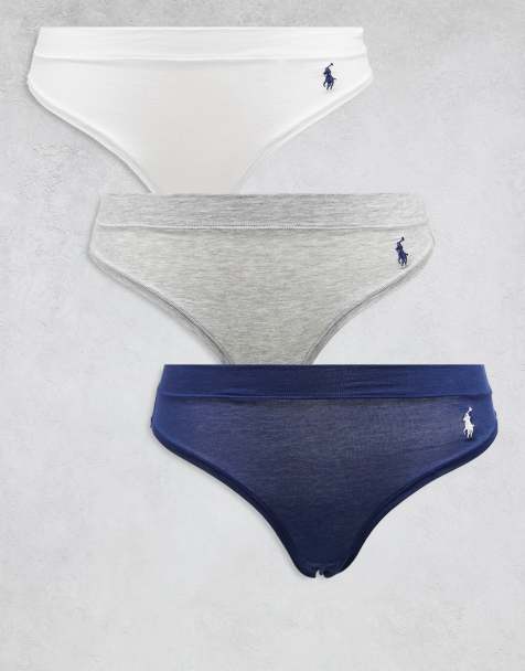 Polo Ralph Lauren Brief three pack in white/ grey heather/ navy - view 1
