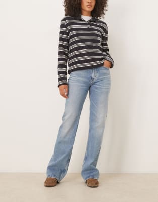 Polo Ralph Lauren - Bruini - Five-Pocket-Schlagjeans in blauer Waschung