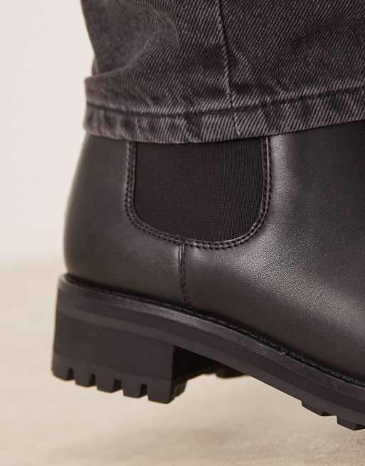 Polo Ralph Lauren Bryson chelsea leather boots in black, 2 of 4
