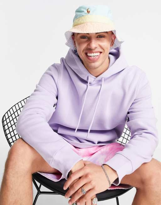 Polo Ralph Lauren bucket hat in fun stripe with pony logo