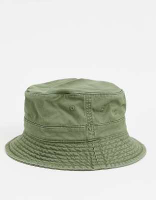 khaki green bucket hat