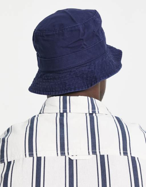 Polo Ralph Lauren bucket hat with pony logo in navy, 2 of 4