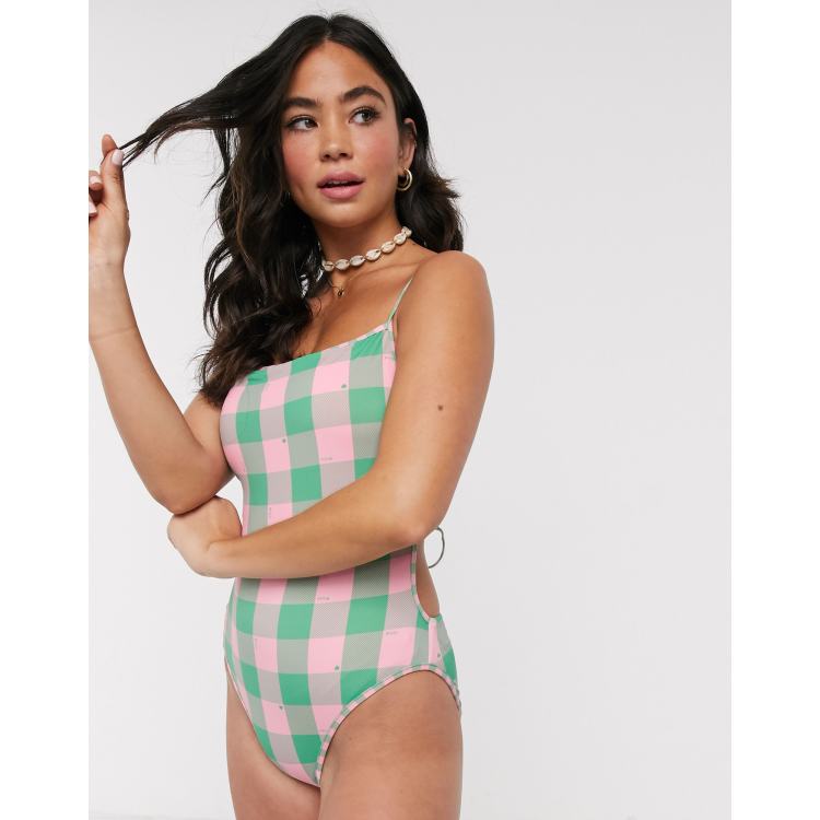 Polo Ralph Lauren Buffalo Gingham Swimsuit | ASOS