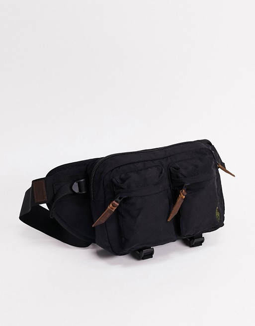Polo Ralph Lauren bum bag in black with contrasting pony logo